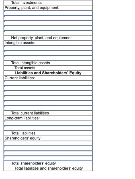 Solved Presented Below Is A List Of Balance Sheet Accounts Chegg