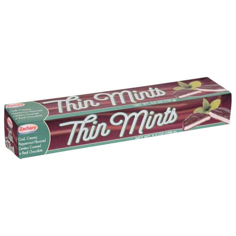 Zachary (1) Box Thin Mints - Cool Creamy Peppermint Flavored Centers ...