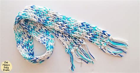 Loom Knit Scarf Tutorial Easy Beginner Project With Video Loom