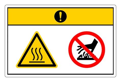 Premium Vector Caution Hot Surface Symbol Sign On White Background