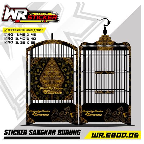 Jual Stiker Decal Sangkar Kotak Sticker Decal Ebod Kotak Model Bnr