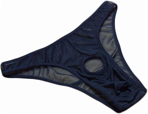 Qingsun Herren Hohle Shorts Slips G String Tanga Transparent Bikini