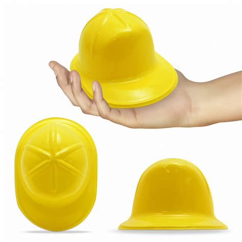 Yellow Plastic Mini Construction Hats