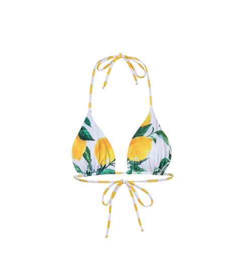 Triangle Tie Bikini Top Verdelimon Luxury Swimwear Coveti