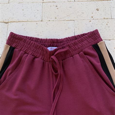 Conjunto Moletinho Manga Longa Barra El Stico Magenta E Nude Dondoca Moda Feminina