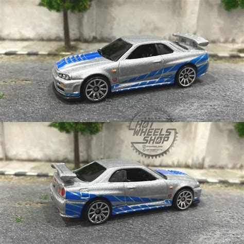 Jual HOT WHEELS NISSAN SKYLINE GT R BNR34 FAST FURIOUS EXCLUSIVE GP10 Shopee Indonesia