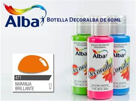 Decoralba Acr Lico Ml Naranja Brillante Alba