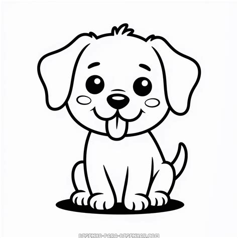 Cachorro Fofo Para Desenhar - Desenho Fácil do Cachorro Fofo | Desenho Para Desenhar