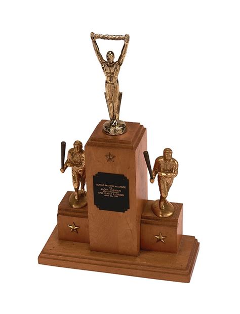 1950 Jackie Robinson Babe Ruth Trophy From The Robinson Estate