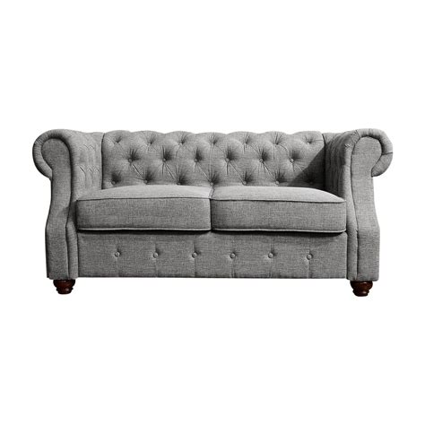 Rosevera Evart Tufted Chesterfield Loveseat - Walmart.com