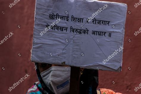 Nepali Sex Worker Holds Placard Slogans Editorial Stock Photo Stock Image Shutterstock