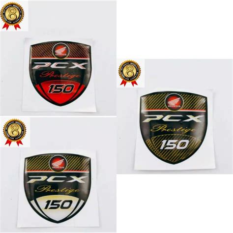 Jual Sticker Timbul Emblem D Pcx Prestige Shopee Indonesia