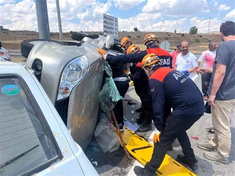 Sivas Ta Otomobil Kazas Yaral Son Dakika