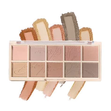 Amazon Aaiffey 10 Colors Eyeshadow Palette Matte Glitter Eye Shadow Velvety Texture Nude