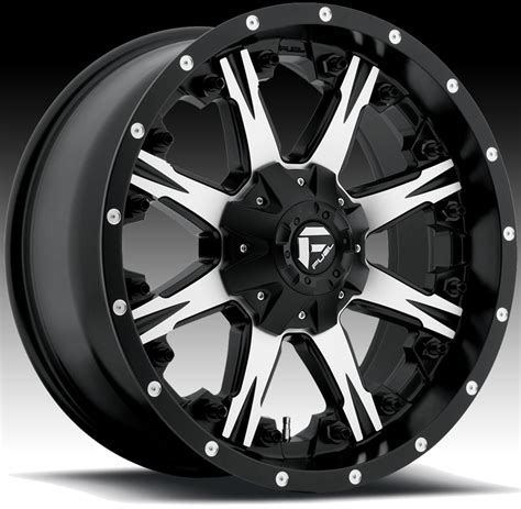 Fuel Nutz D541 Machined Black Custom Truck Wheels Rims - D541 / Nutz - Fuel - 1PC - Custom ...