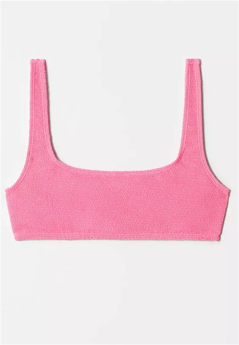 Buy Other Stories Textured Square Neck Bikini Top Online