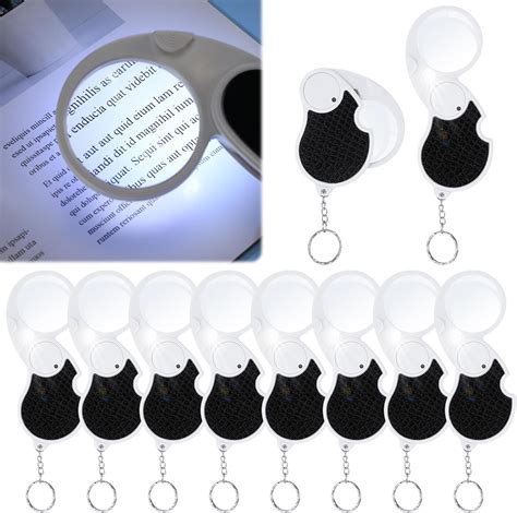 Saysurey Pcs Magnifying Glass With Light X Mini Lighted Magnifying