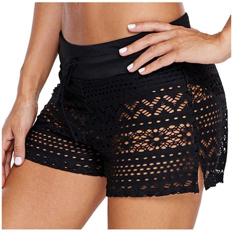 Women S Swim Shorts High Waisted Bathing Suit Bottoms Swimsuit Boy Shorts Swimwear Bikini Board