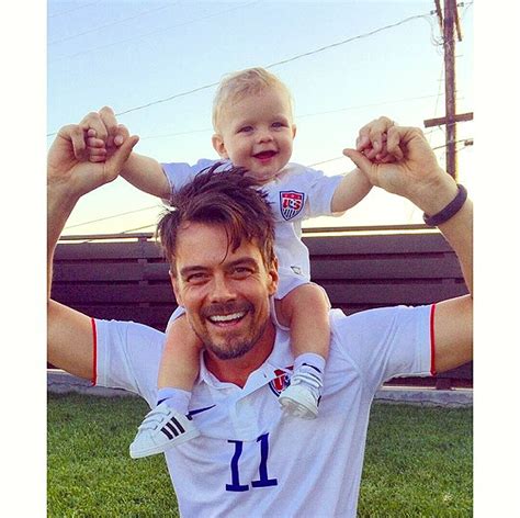 Josh Duhamel, Son Axl Cheer on Team USA!