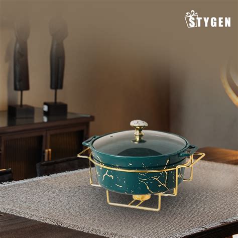 Stylish Serving Dish With Beautiful Stand Stygen