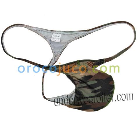 Sexy Men S Camouflage Micro String Thongs Bulge Pouch T Back Underwear Gay Tanga MU338