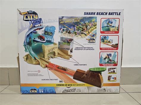 Hot Wheels Shark Beach Battle Hobbies Toys Toys Games On Carousell