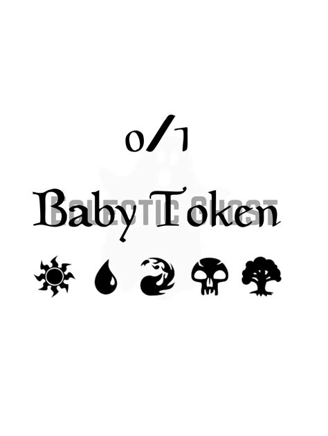 Magic The Gathering 01 Baby Token Svg Etsy