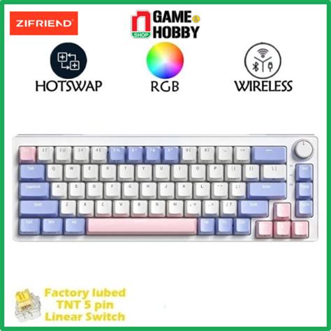 BÀN PHÍM CƠ CAO CẤP ZIFRIEND ZA68 PRO HYACINTH HOT SWAP CHÍNH HÃNG ZIFRIEND Shopee Việt Nam