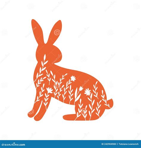 Happy Easter Vector Illustrations Of Bunnies Rabbits Icons Decorated