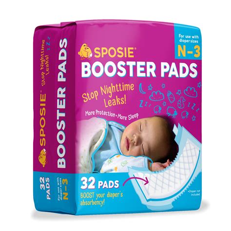 Sposie Overnight Baby Diaper Booster Pads/ Doublers for Newborns to ...