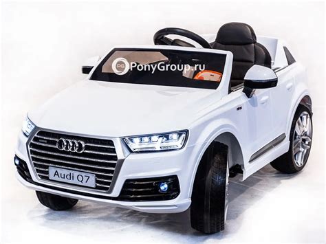 Детский электромобиль AUDI Q7 HL159 с резиновыми колесами, кожаным ...