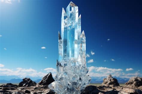 premium ai image crystal pillar