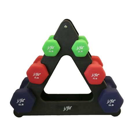 Jfit 20 Lb Dumbbell Set Wstand