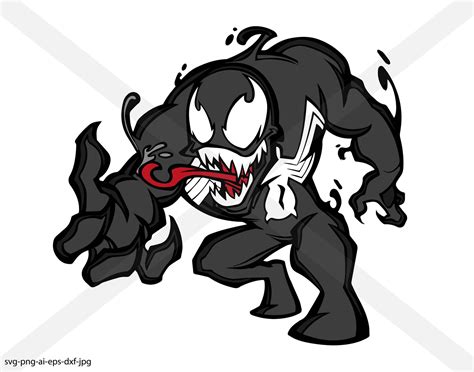 Venom Marvel Vector Instant Download Svg Png Eps Dxf Ai  Etsy