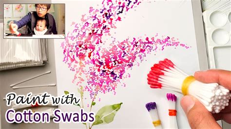 Cotton Swabs Painting Technique for Beginners | Basic Easy Step by step ...