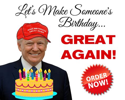 Trump Birthday Ecard Video Personalized Animated Real Talking Donald ...