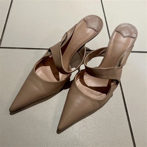 Tony Bianco Nude Mules Only Tried On Never Worn Depop