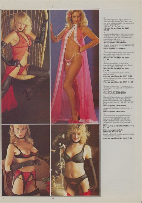 Lingerie Catalogues And Leaflets From The 1980s Vintage Fetish