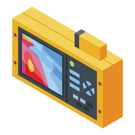 Digital Thermal Imager Icon Isometric Style Vector Art At