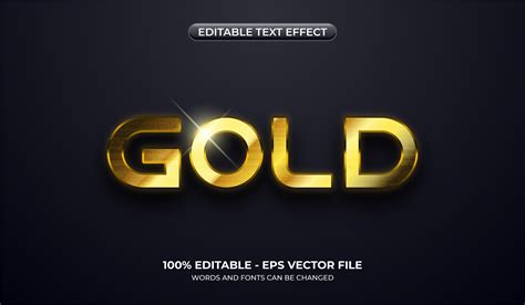 Realistic Gold Text Effect Graphic By Alfaruki Design Creative Fabrica