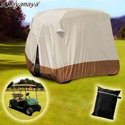 Pgymaoyi 4 Passenger Golf Cart Covers Heavy Duty 420d Waterproof Uv