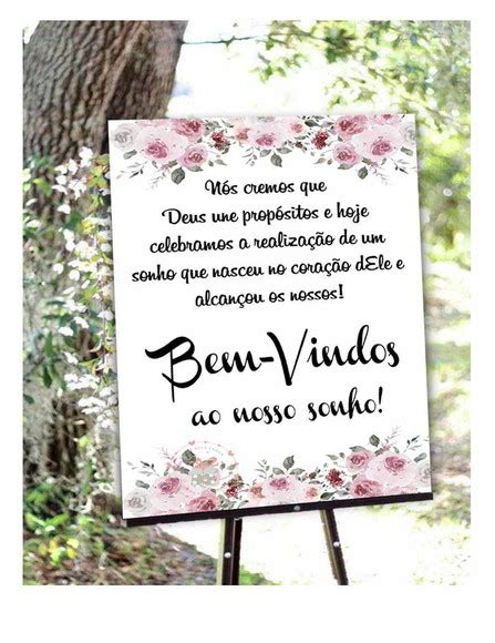 Placa Casamento Bem Vindos Ao Nosso Casamento Elo7