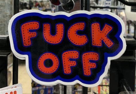 Sticker Fuck Off