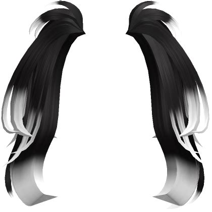 Layered Pigtail Extensions In Black To White Roblox Item Rolimon S