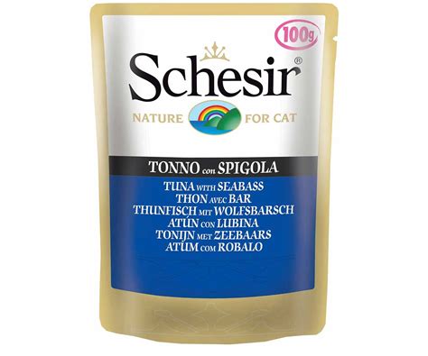 Купить Влажный Корм Schesir (Шезир) Для Кошек Тунец и Окунь в Желе ...
