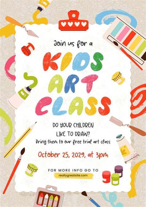 Free And Customizable Art Class Templates Canva