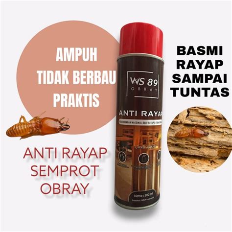 Jual Obat Rayap Semprot Obray Siap Pakai Anti Rayap Racun Rayap Pest