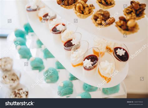 Assortment Pieces Cake On Messy Table Stock Photo 1269779554 Shutterstock