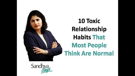 10 Toxic Relationship Habits That Most People Think Are Normal Youtube