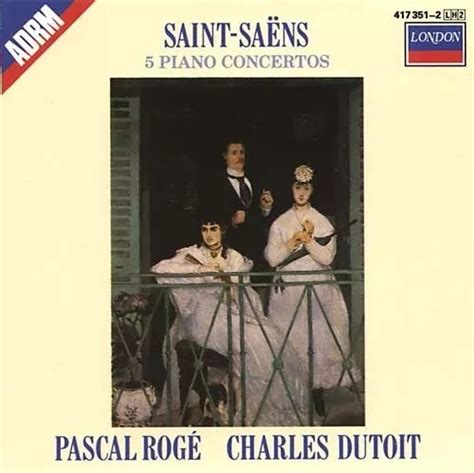 CAMILLE SAINT SAËNS PASCAL Rogé Charles Dutoit 5 Piano Concertos CD x